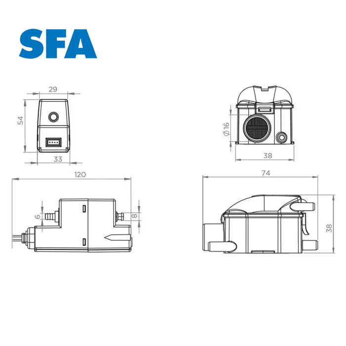 Насос SFA SANICONDENS Clim mini S — изображение 5